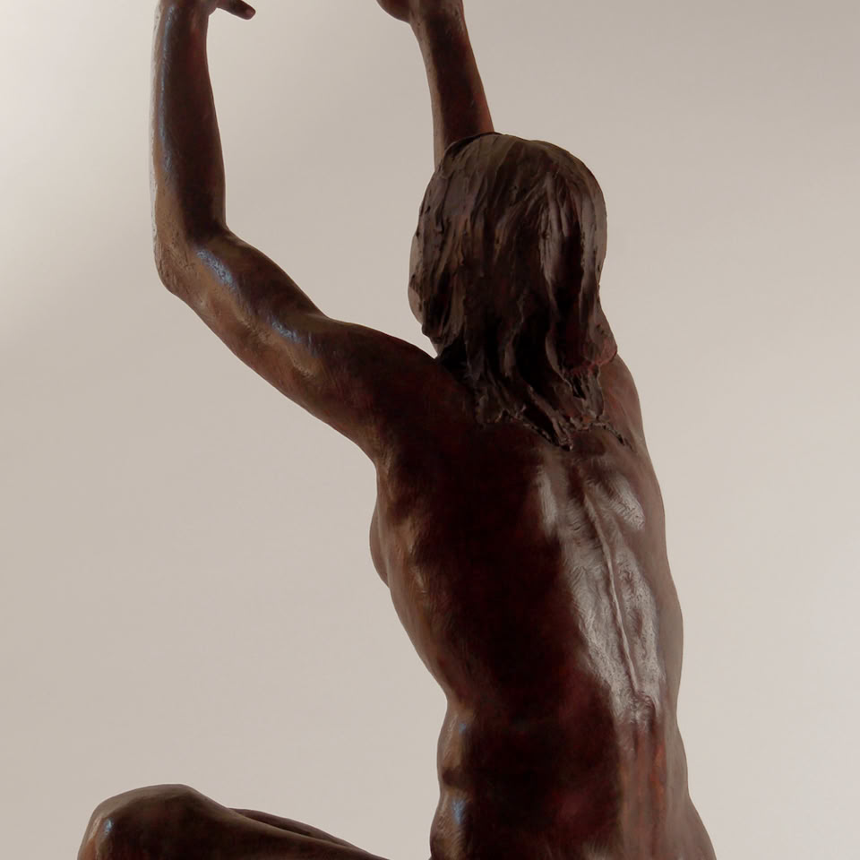 painted ceramic sculpture by Jamie frost