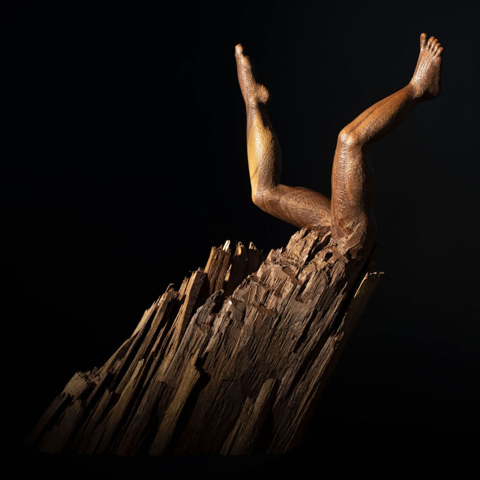wooden legs carved by jamie frost