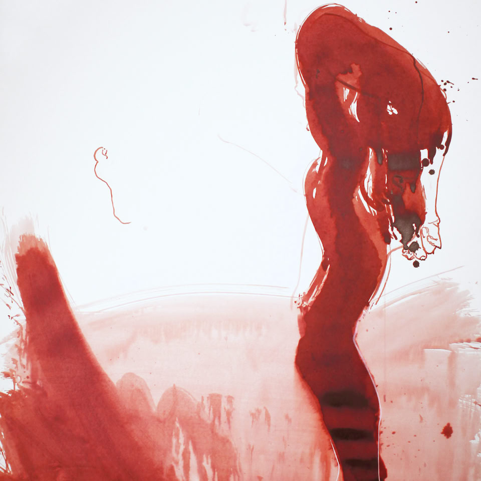 large figurative drawing by jamie frost