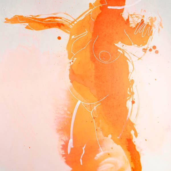 large figurative drawing by jamie frost