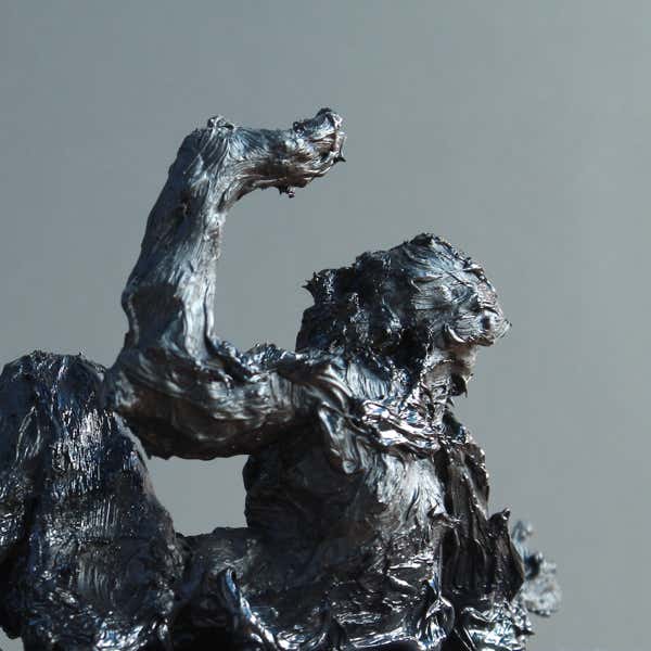 painted ceramic sculpture by Jamie frost