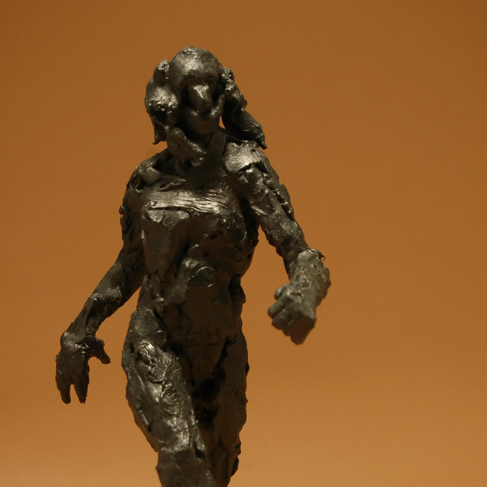 painted ceramic sculpture by Jamie frost