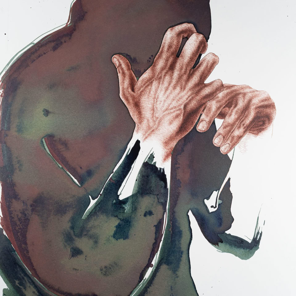large figurative drawing by jamie frost